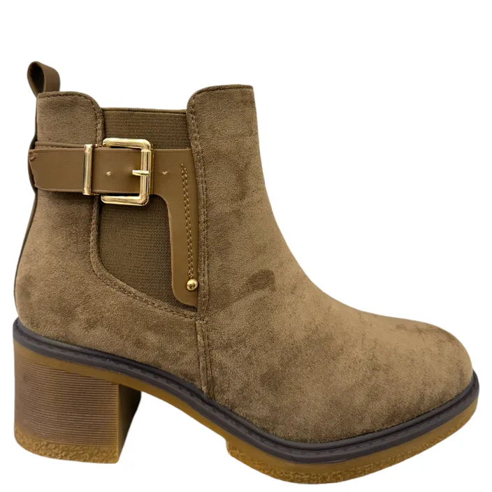 Enkellaarsjes Bruin met Hak