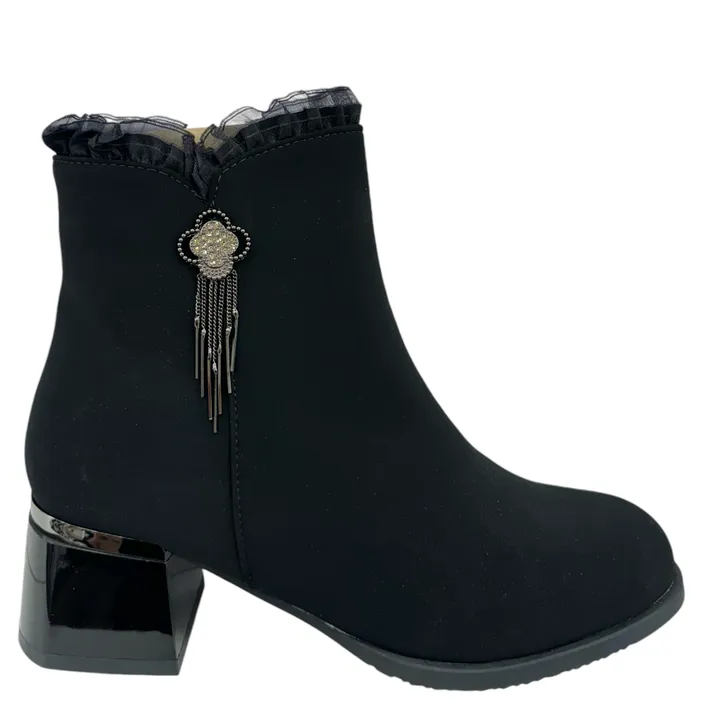 Stiefeletten Schwarz mit Absatz