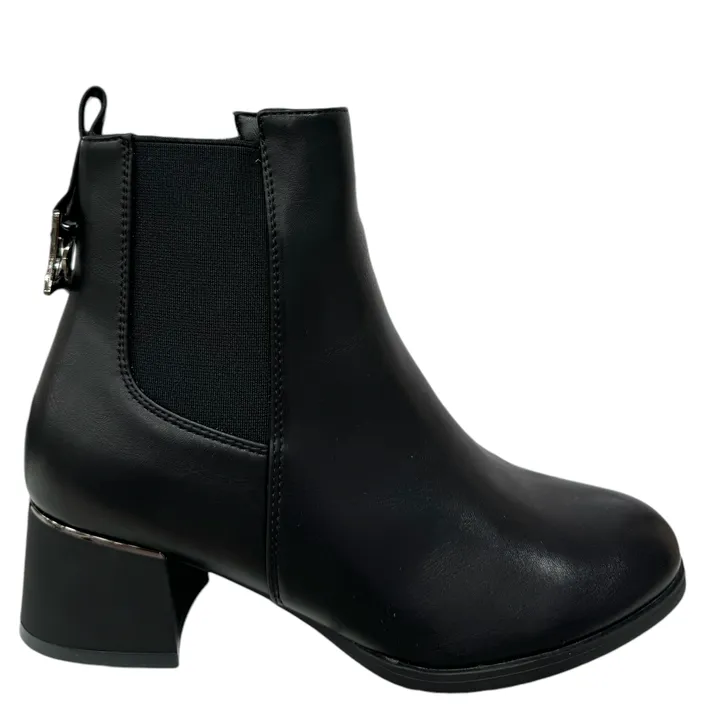 Ankle Boots Black High Heel