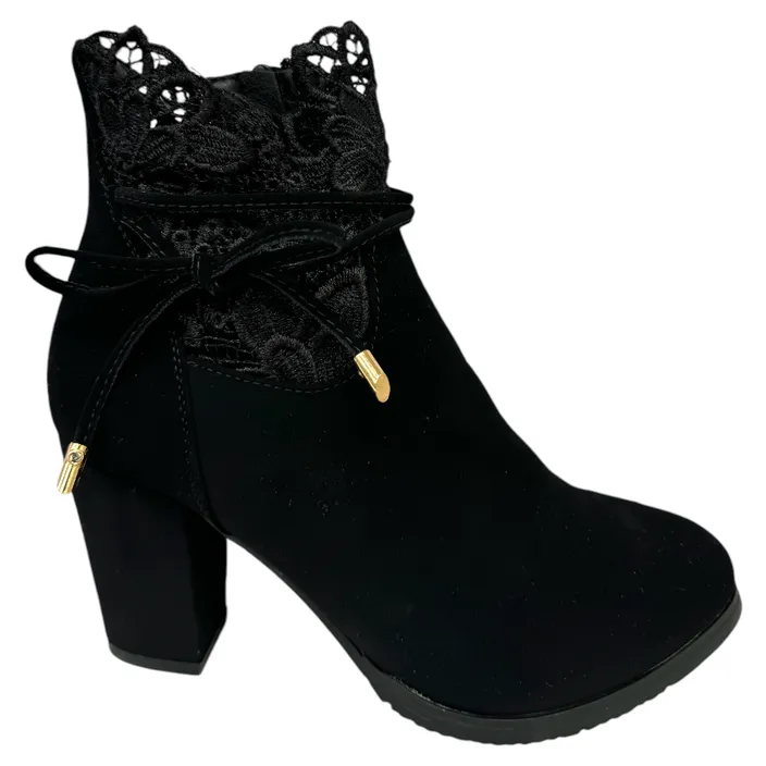 Stiefeletten Schwarz mit Absatz