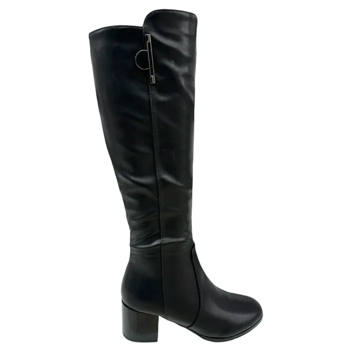 Stiefel Schwarz mit Absatz