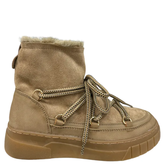 Bottines compensées Taupe
