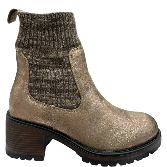 Bottines Taupe à Talon