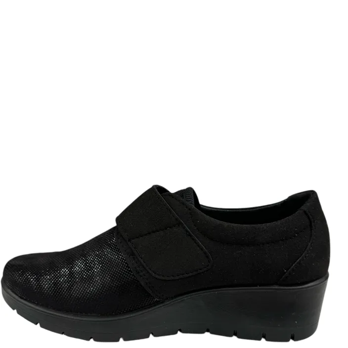 Fly Flot Pantoufles Textile Noir