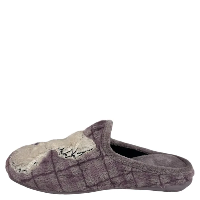 Slipper Mules Mauve Textile
