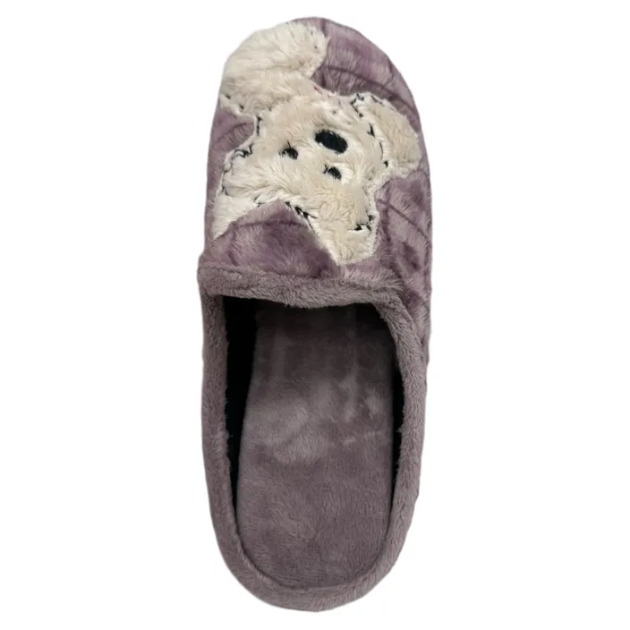 Slipper Mules Mauve Textile