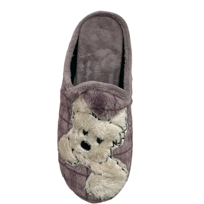 Slipper Mules Mauve Textile
