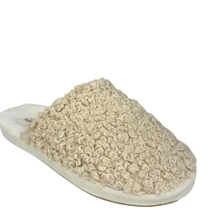 Slippers Mules Beige Textile