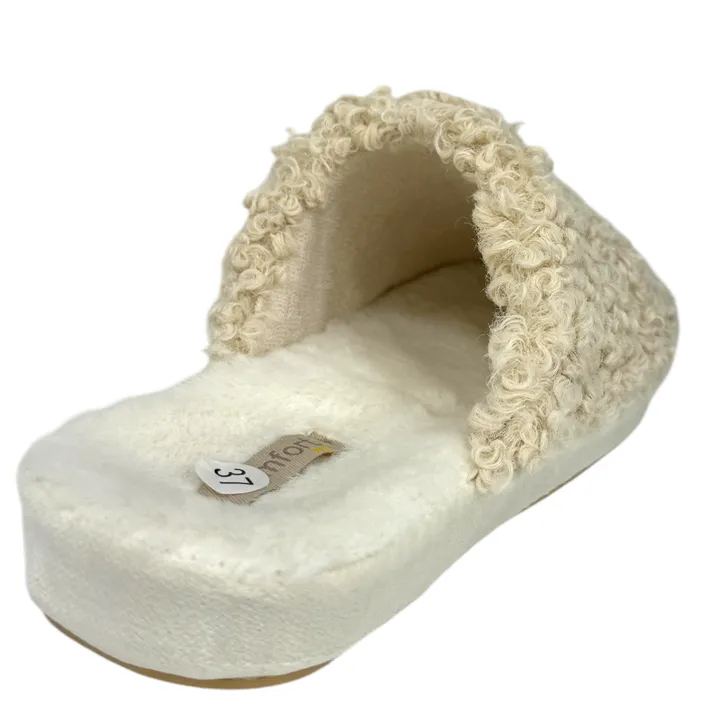Slippers Mules Beige Textile