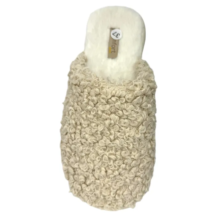 Slippers Mules Beige Textile