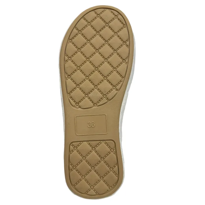 Mules Pantoufles Rouge Textile