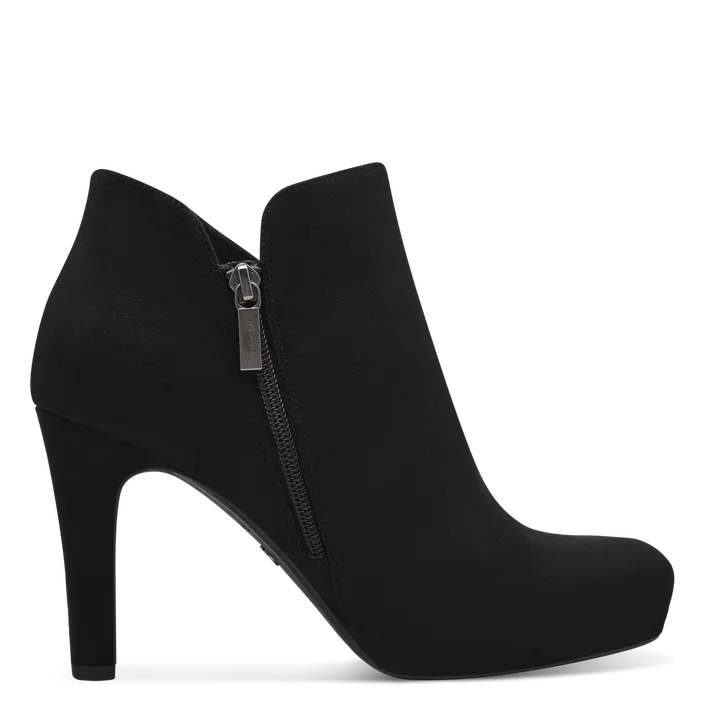 Tamaris Enkellaarsjes Zwart met Hak