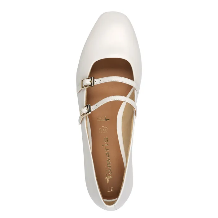 Tamaris Ballerines Blanc Cuir