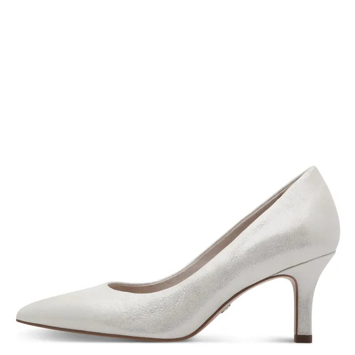 Tamaris Pumps Zilver Leer