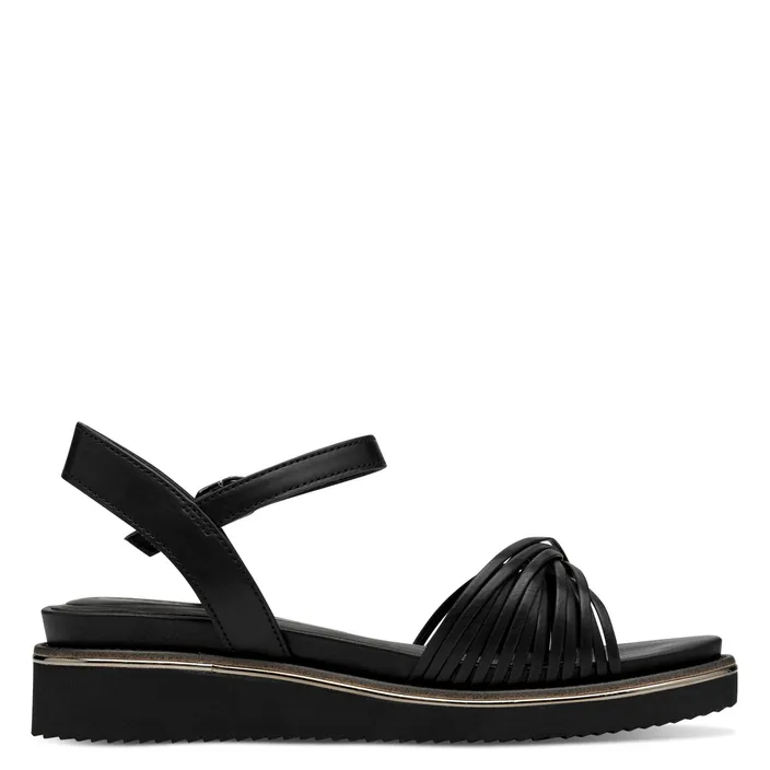 Tamaris Keilsandalen Schwarz