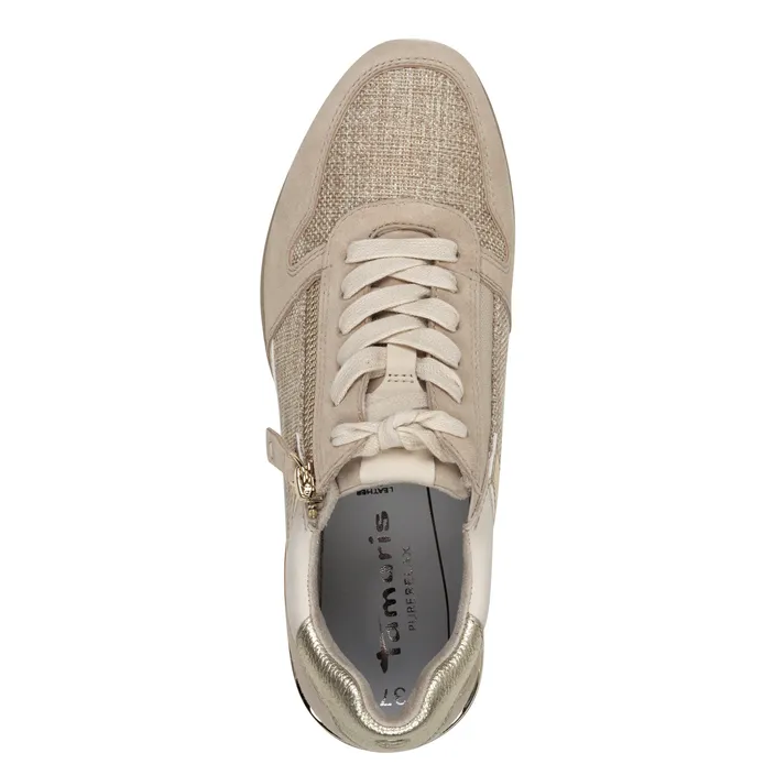 Tamaris PureRelax Sneakers Ivoor Suède
