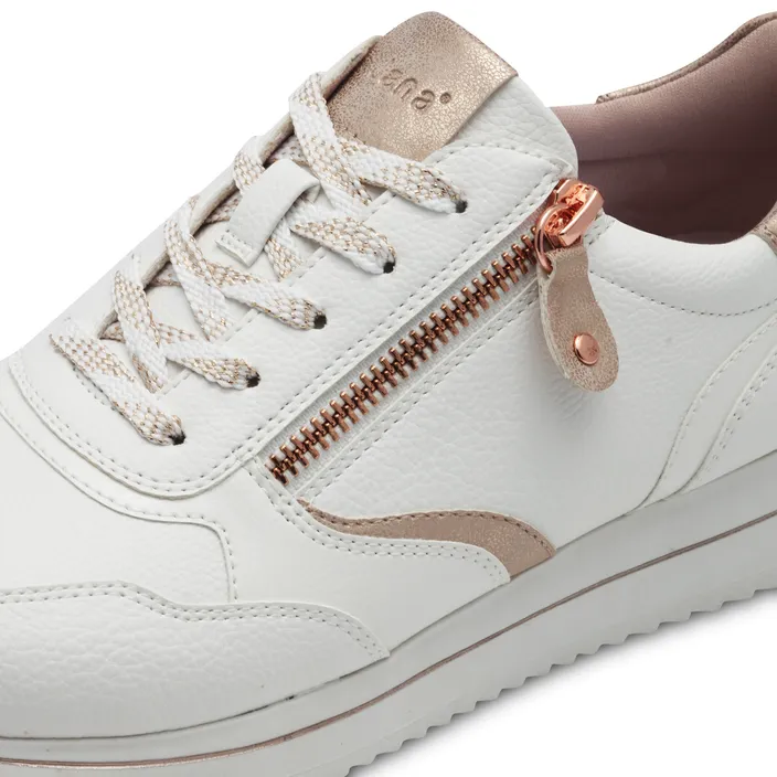 Jana Softline Sneakers White Gold