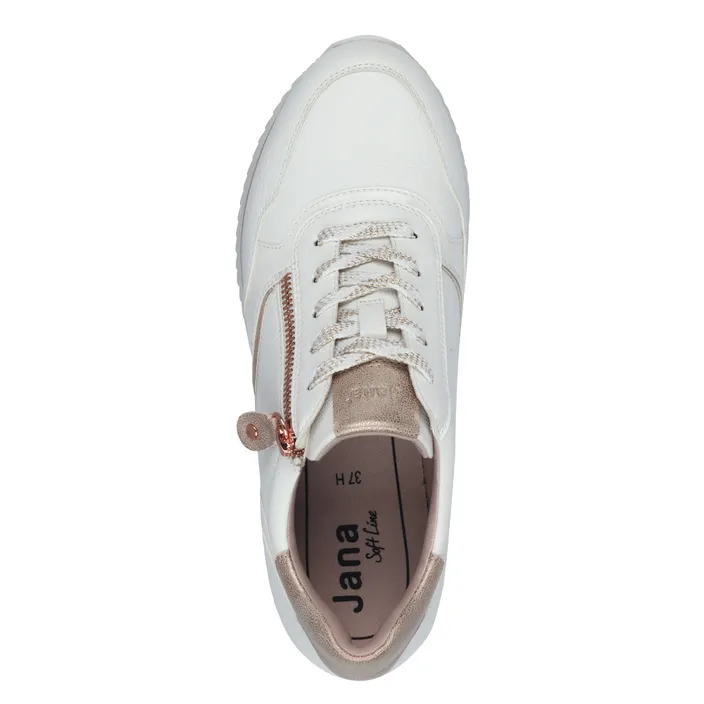 Jana Softline Sneakers White Gold