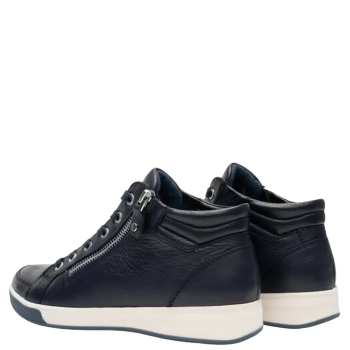 Ara Sneakers Blauw Leer
