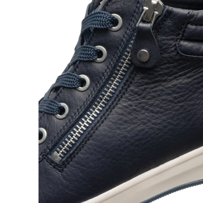 Ara Sneakers Blauw Leer
