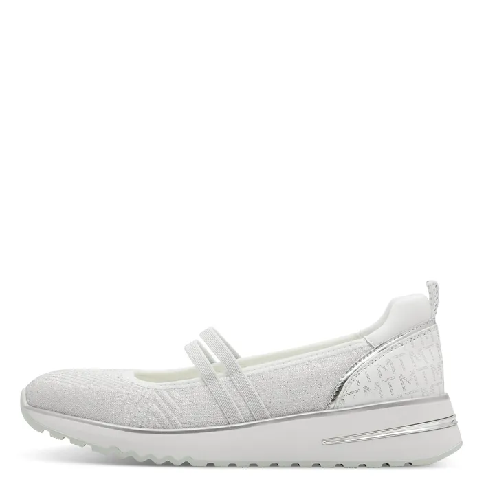 Marco Tozzi Ballerines Compensées Blanc