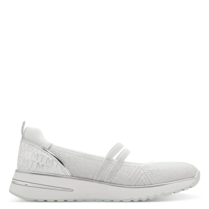 Marco Tozzi Ballerines Compensées Blanc