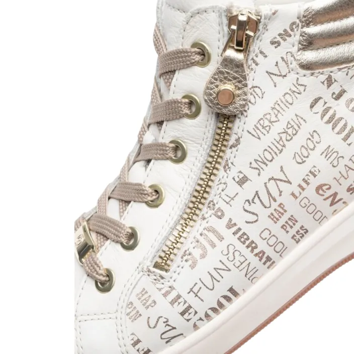 Ara ROM-ST-HIGH-SOFT Sneakers Creme Leder