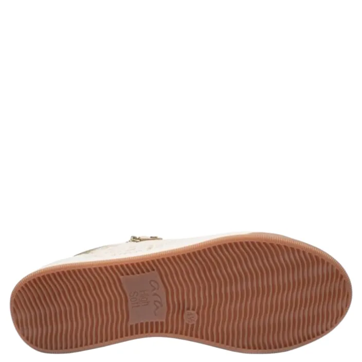 Ara ROM-ST-HIGH-SOFT Sneakers Creme Leder