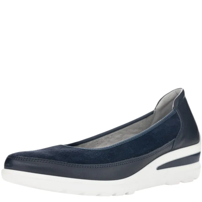 Ara Comfort Zürich 2.0 Ballerinas Blue Leather
