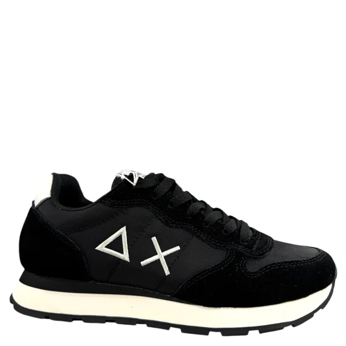 Tom Solid Sneakers Schwarz Leder Textil