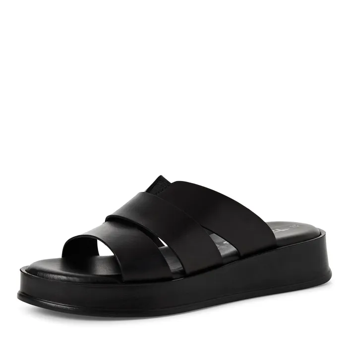 Tamaris Mules Cuir Noir