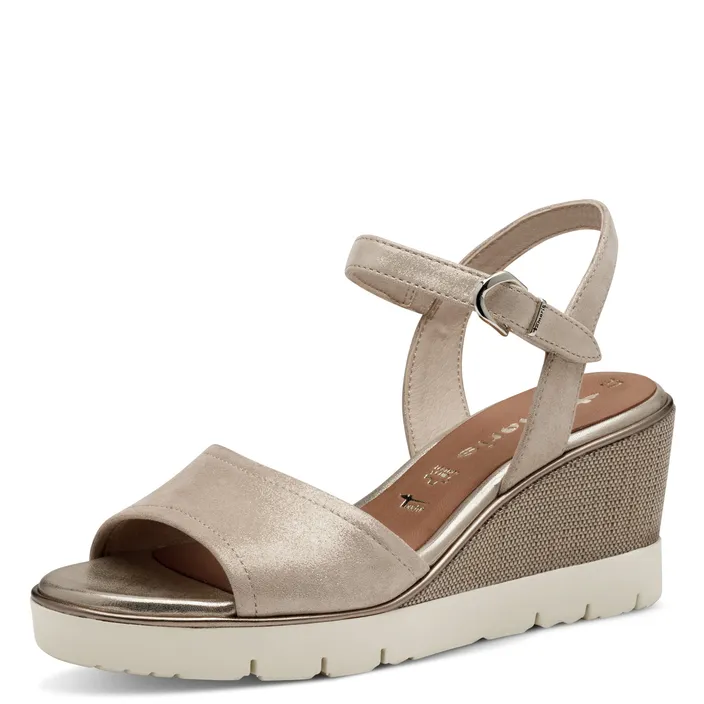 Tamaris Sandalen Beige Leer