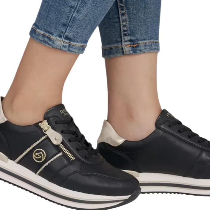 Remonte Rock-Alula-Dickson Sneakers Leather Black