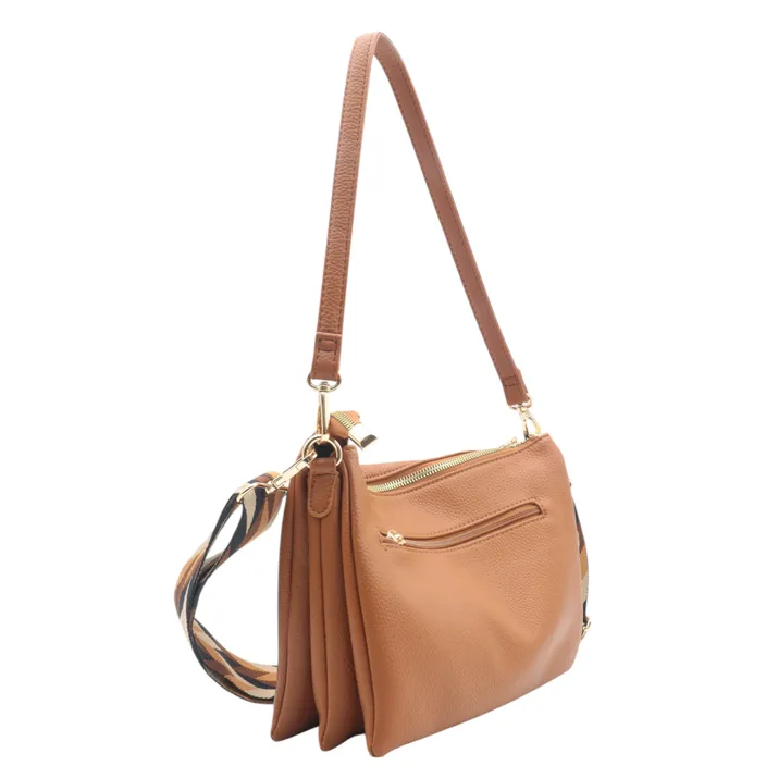 Sac bandoulière Camel