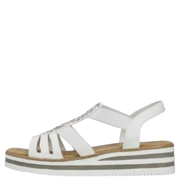 Rieker Alabama Sandals White