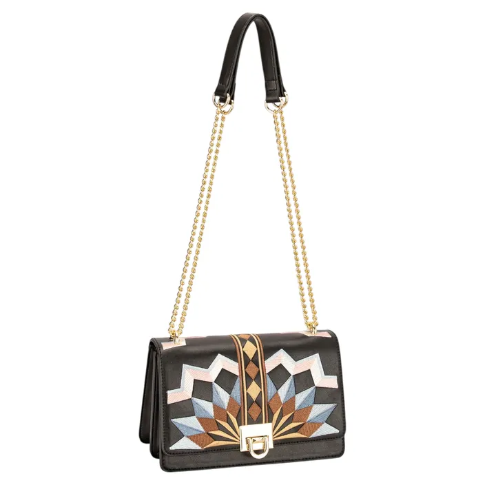 Sac Bandoulière Chaîne Noir