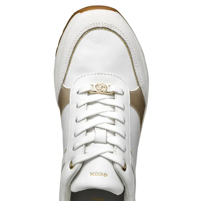 GEOX Desya Sneakers White Gold Leather