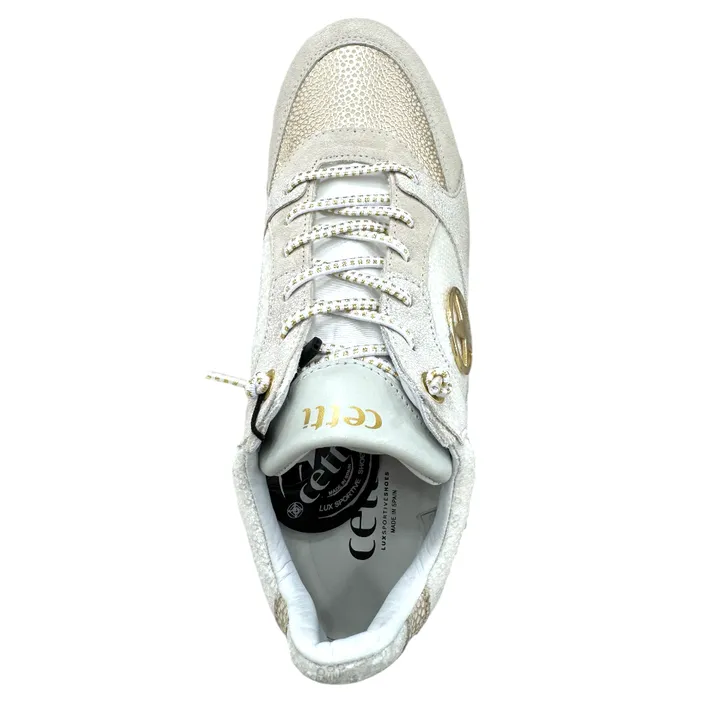 Cetti Sneakers Ivoire Cuir