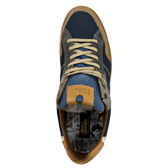 Bull Boxer Sneakers Bleu Cuir