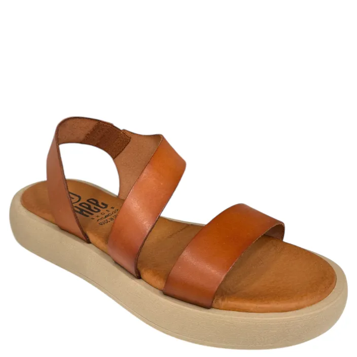 HEE Sandales Cognac Cuir