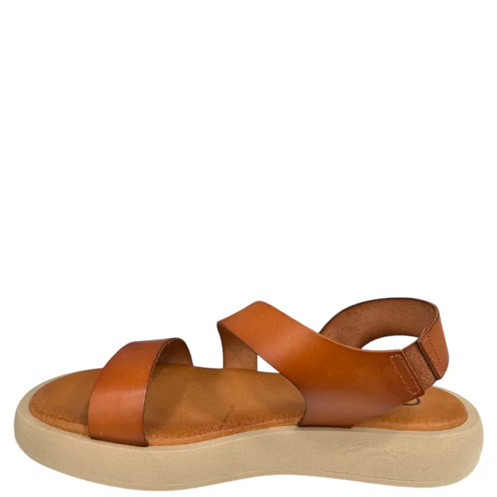 HEE Sandales Cognac Cuir