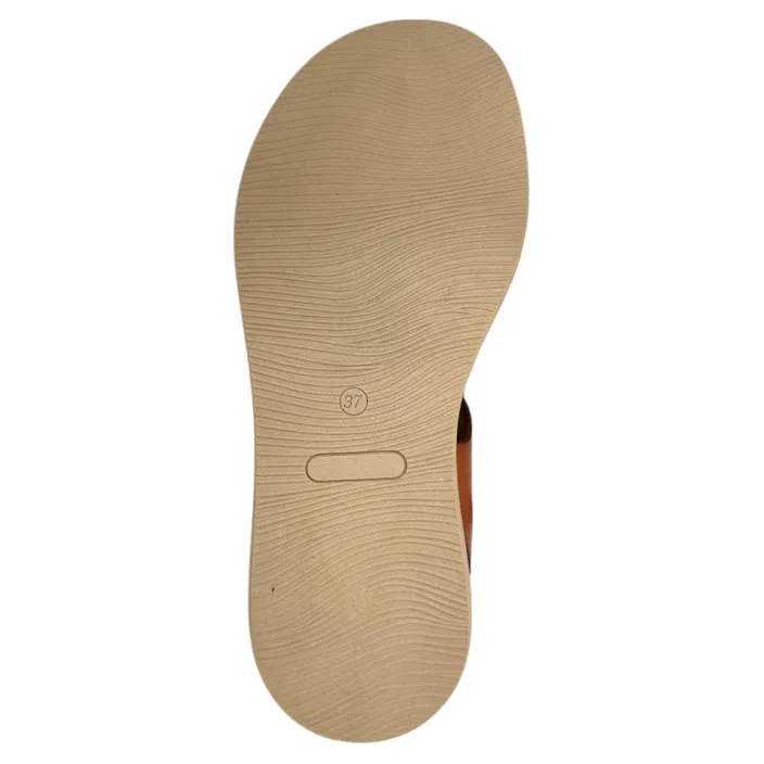 HEE Sandales Cognac Cuir