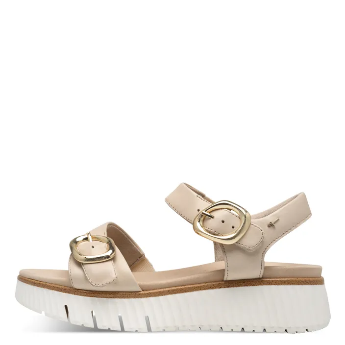 Tamaris Comfort Sandals Ivory Leather