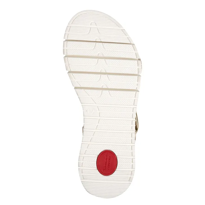 Tamaris Comfort Sandals Ivory Leather