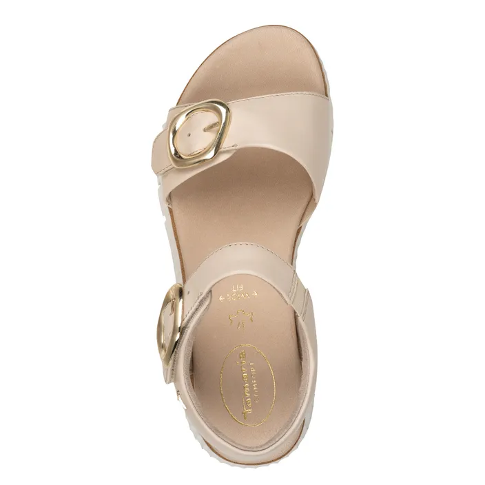 Tamaris Comfort Sandals Ivory Leather