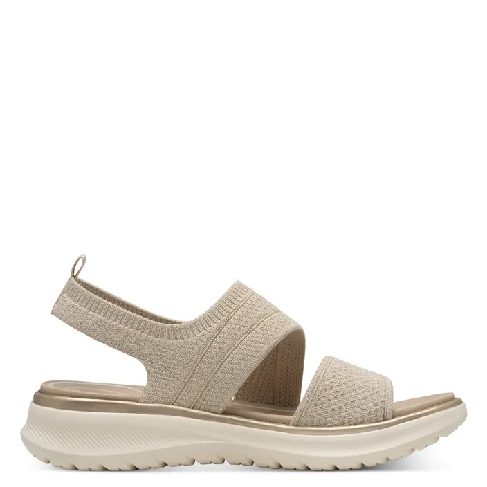 Tamaris Comfort Sandals Beige Textile