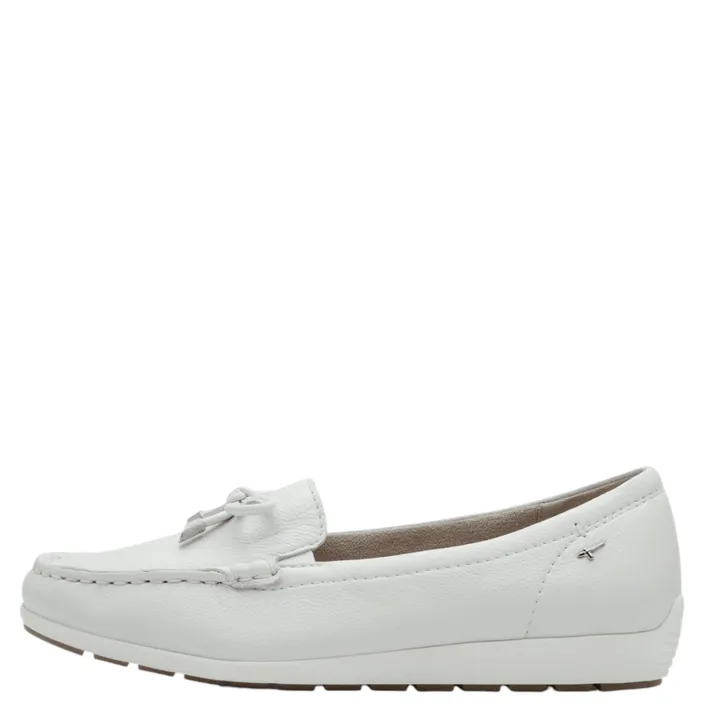 Tamaris Comfort Mocassins Blanc Cuir