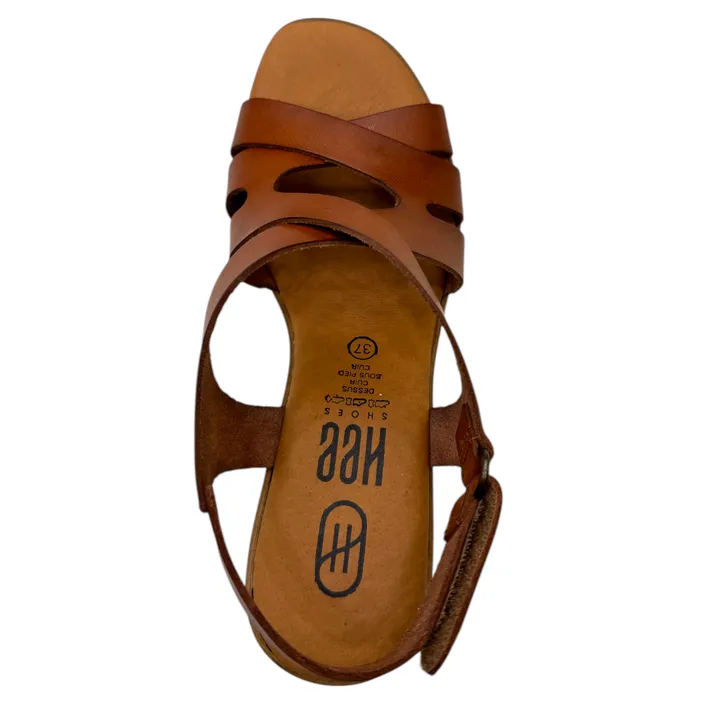 HEE Sandales Bruin Leer