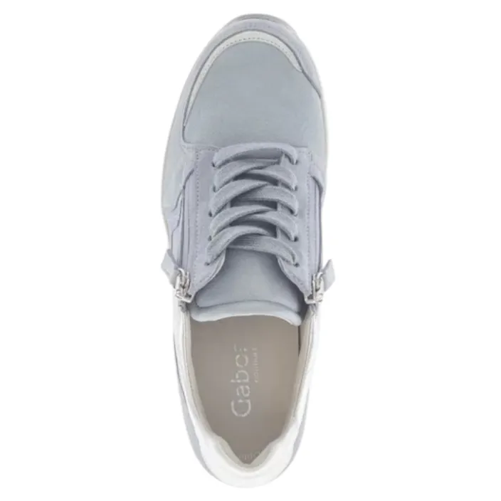 Gabor Comfort Sneakers Blauw Leer