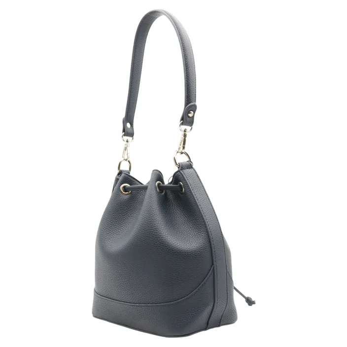 Bucket Schultertasche Blau